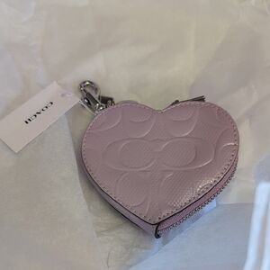 Coach Jasmine Heart Coin Pouch NWT